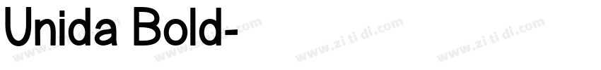 Unida Bold字体转换